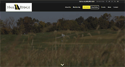 Desktop Screenshot of hailridgegolf.com